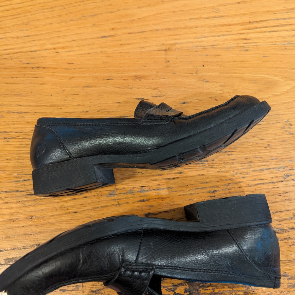 Born Black Leather Loafers - Picture 7 of 9